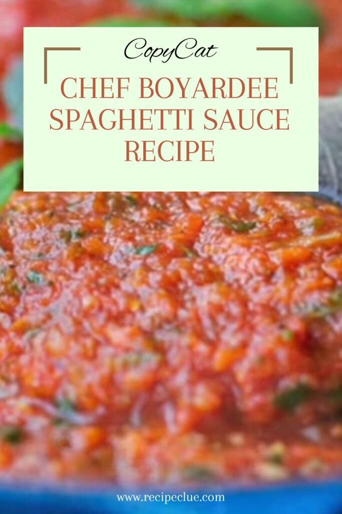 Chef Boyardee Spaghetti Sauce
