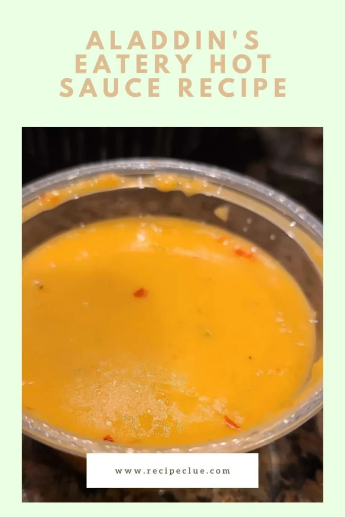 Aladdin's Eatery Hot Sauce