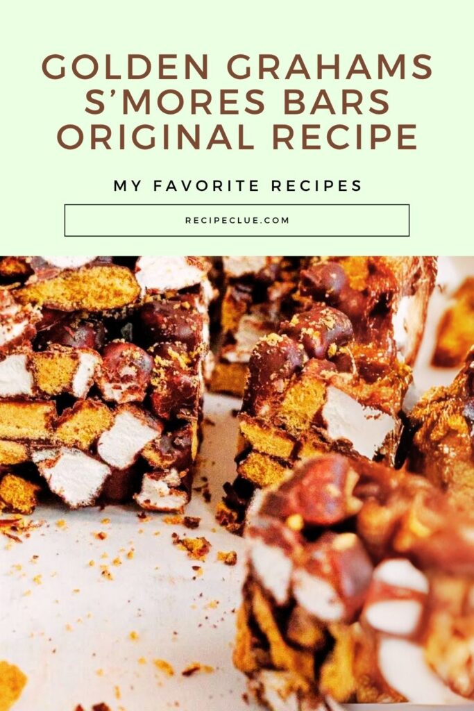 Golden Grahams S’mores Bars Original Recipe