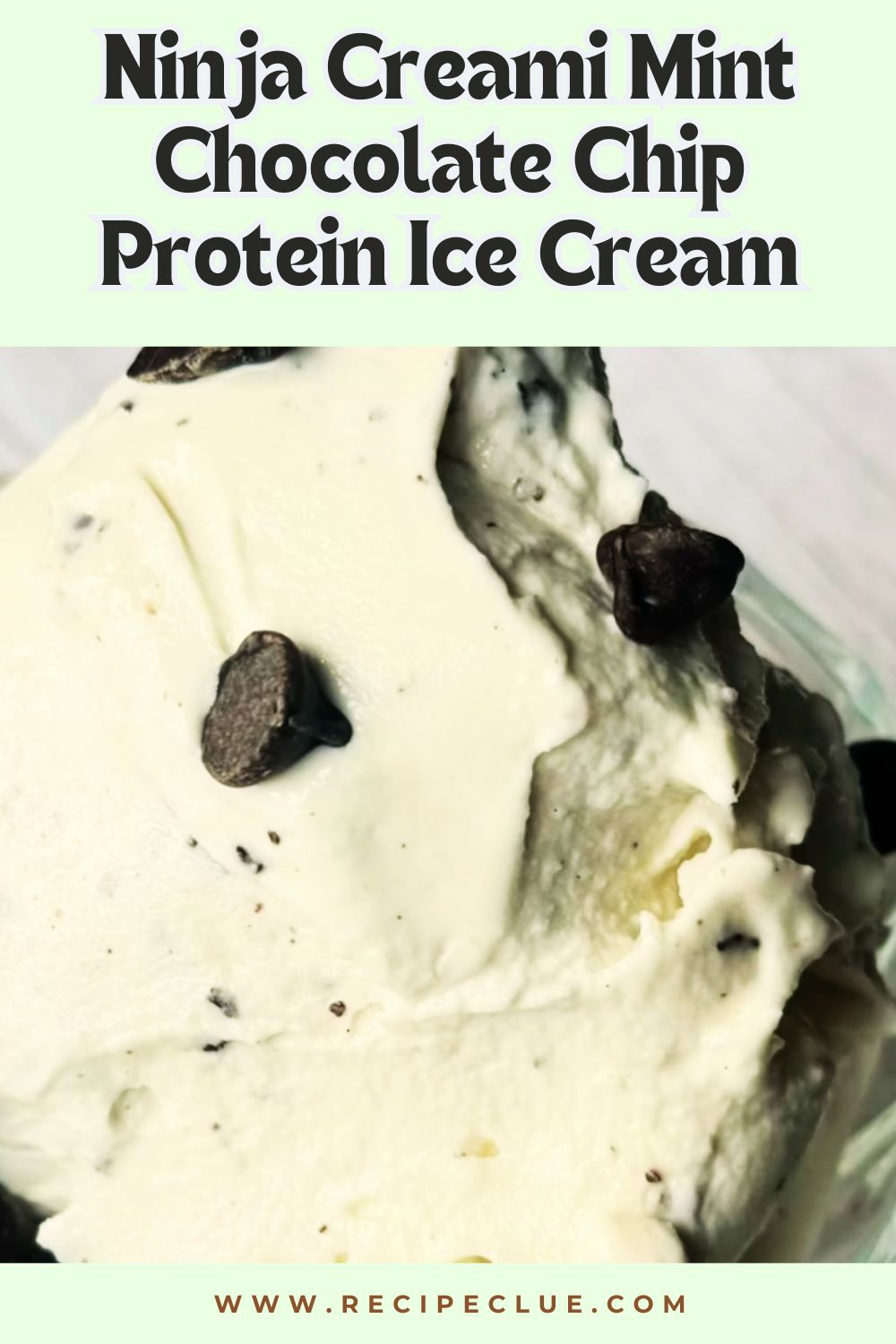 Ninja Creami Mint Chocolate Chip Protein Ice Cream